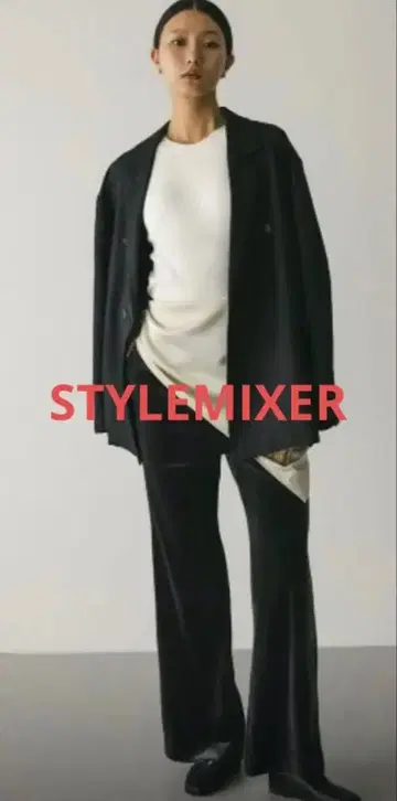 STYLEMIXER 벨로아 플레어 팬츠 S