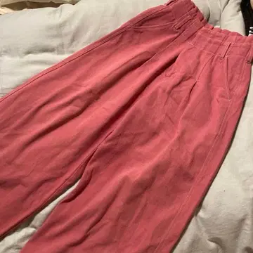 [ Ray BEAMS ] 핑크 팬츠 캐주얼 팬츠 허리밴딩