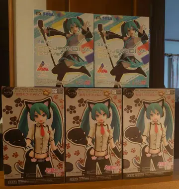 하츠네 미쿠 냥코 mega39 피규어 5개 세트