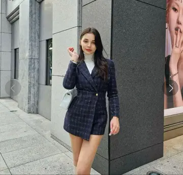 Randy 글로스 트위드 콤비네존