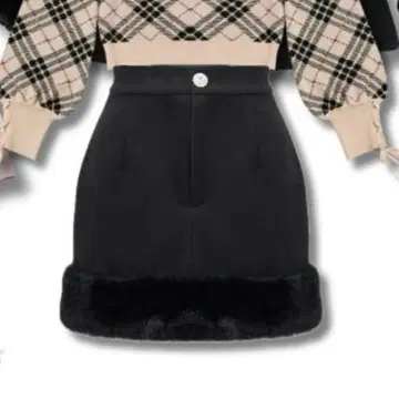 michellMacaron 미쉐마카 퍼 스커트