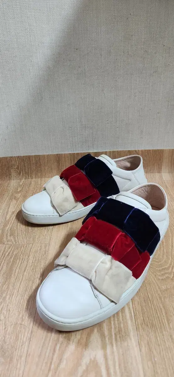 (35.5/230) Gucci Shoes Velvet Ribbon Gucci Sneakers