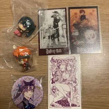 D.Gray-man D 라비 리나리 캔뱃지 카드 마중 기다림