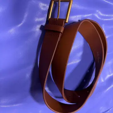 브라운 심플 벨트 금속 버클