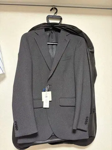 미사용 그레이 비즈니스 정장 싱글 브레스