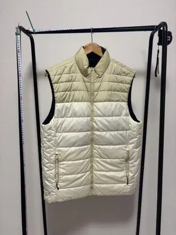 THE NORTH FACE 베이지 블랙 다운 베스트 리버서블