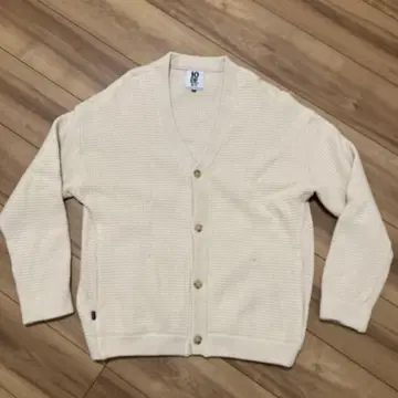 텐박스 아이보리 가디건 M