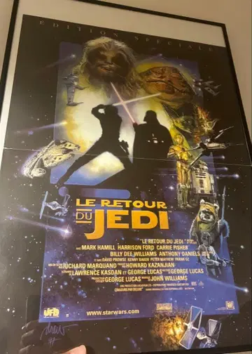 레어 프랑스판 포스터 제다이의 귀환 특별판 스타 워즈 R2-D2