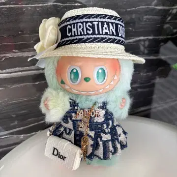 러브부 의류, 모자, 백 포함 세트 스카이블루 블루 봉제 인형