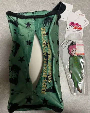 죠죠의 기묘한 모험 아베일 티슈 케이스 커버 러버 키링 카쿄인 노리아키