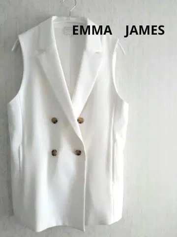 새상품급 화이트 베스트