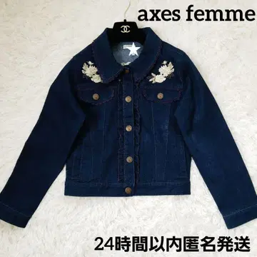 axes femme 플라워 자수 데님 자켓 G 클리닝 완료