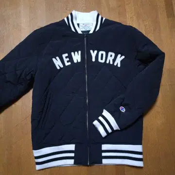 Champion NEW YORK 바시티 자켓 M 사이즈 블랙