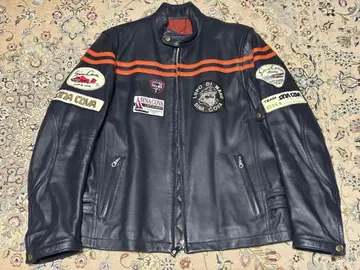 시나코바 싱글 라이더 라무 가죽 자켓 M 사이즈