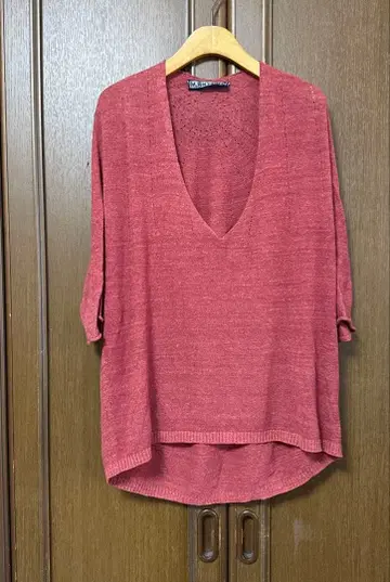 새상품급 M&.KYOKO 코튼 니트 사토 섬유