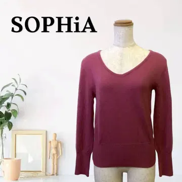 zG318 [ L ] SOPHiA 니트 긴팔 V넥