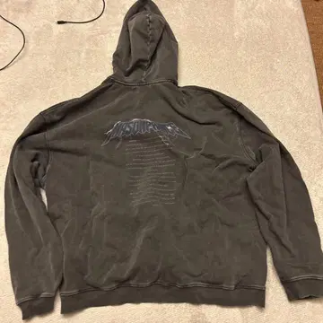 MASONPRIME 그래픽 후드티 다크 그레이