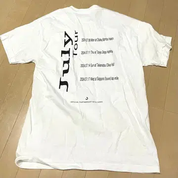 화이트 T셔츠 July Tour 2024 jjj