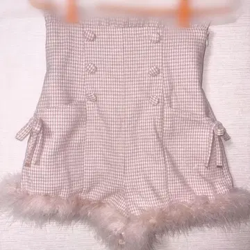 Pium 하이웨스트 퍼 숏팬츠