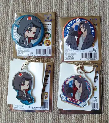 NARUTO 키구루미 파자마 아크릴 키링 캔뱃지 우치하 이타치 세트