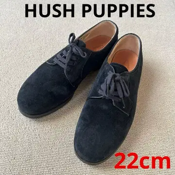 HUSH PUPPIES 블랙 스웨이드 레이스업 슈즈 22cm