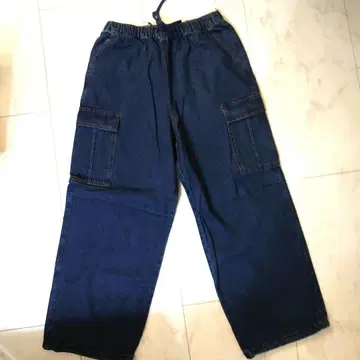 데님 카고 팬츠