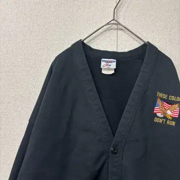 저지 맨투맨 가디건 자수 미국 빈티지 의류 L 상당 3029