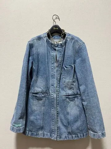 instantfunk 데님 자켓 노카라 G