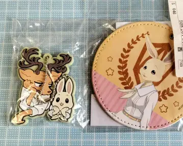 [ 익명 배송 ] 새상품 비스타즈 가죽 코스터 키링 & 러버 마스코트