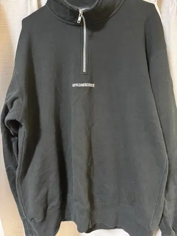 EFFLORESCENCE 하프 지퍼 맨투맨 XXL