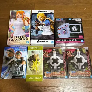 알뜰 세트 ONE PIECE 피규어 룸 라이트 7종 세트