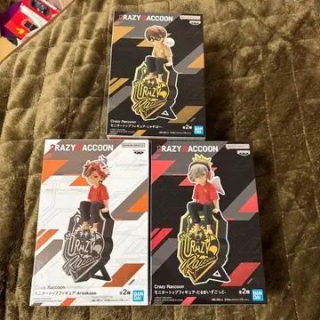 Crazy Raccoon 피규어 3체 세트