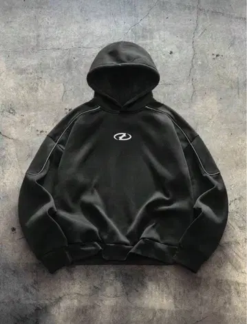 [ 새상품 ] 후드티 후디 긴팔 그런지 스트릿 y2k 해외 블랙