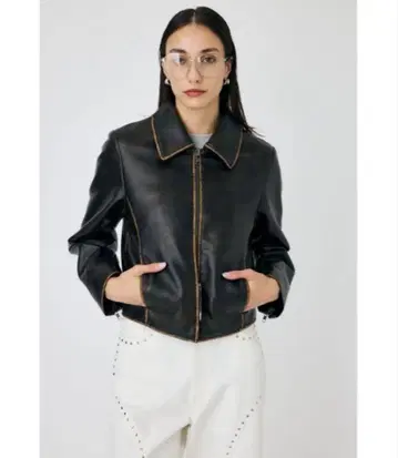 moussy FAUX LEATHER MINIMAL 자켓