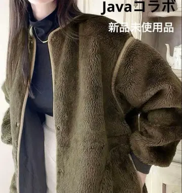 [ 미사용 새상품 ] <Java 콜라보> 퍼 블루종 아우터