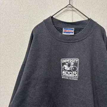 헤인즈 맨투맨 백프린트 그레이 미국 빈티지 의류 L 3022