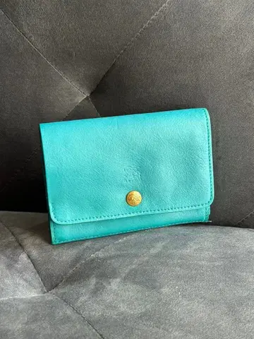 IL BISONTE 일비종떼 터콰이즈 접이식 지갑