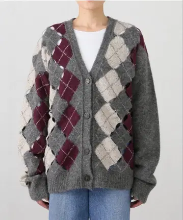 ATOMO FACTORY/ 아토모팩토리 아가일 니트 가디건