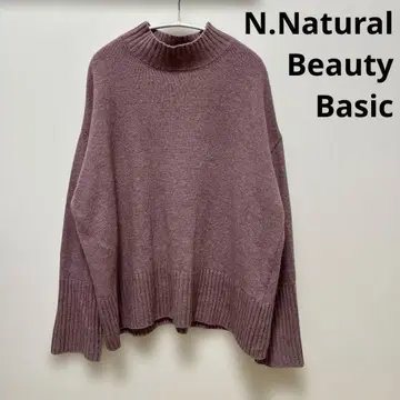 N.Natural Beauty Basic 플럼프 터틀넥 니트 울