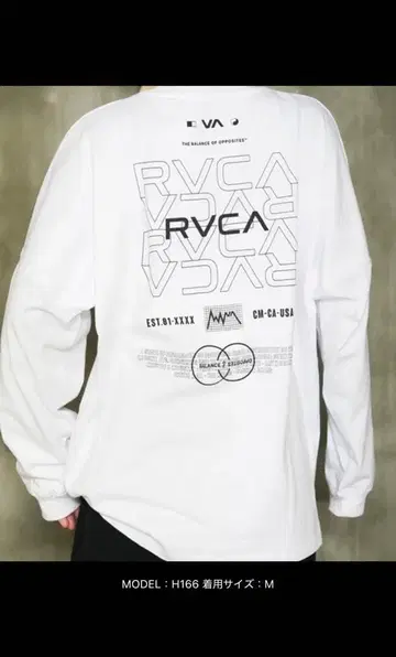 RVCA RADIATE LT 루카 와이드 실루엣 백 프린트 롱T