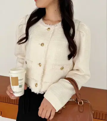 oneafteranother NICECLAUP WEB 한정판 트위드 자켓