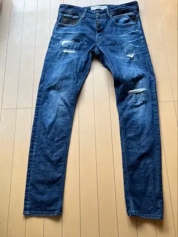 리플레이 데님 데미지 가공