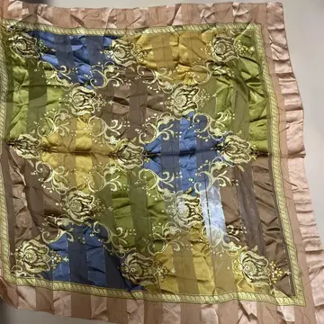 빈티지 MOONBAT 꽃무늬 스카프 약 90cm