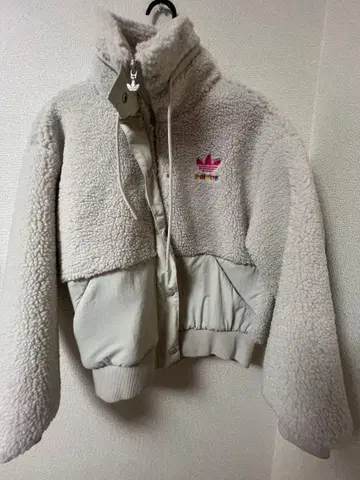 adidas 플리스 자켓 그레이