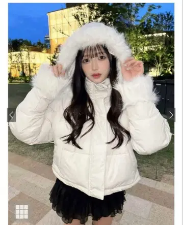 GRL 멀티 Way 후드 부착 퍼 다운 자켓