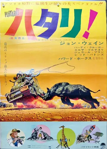 존 웨인 [하타리!] 영화 포스터 B2 당시