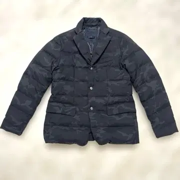 BLUNERO 블루네로 카모플라쥬 다운 자켓 48 L 상당 블랙 남성용