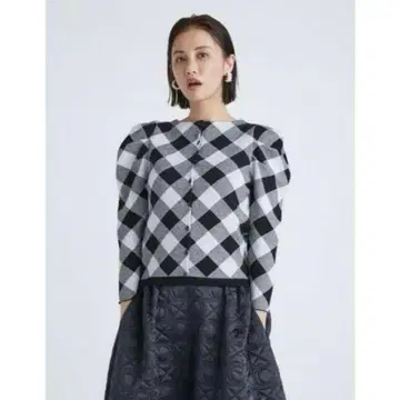 CELFORD 체크 자카드 가디건