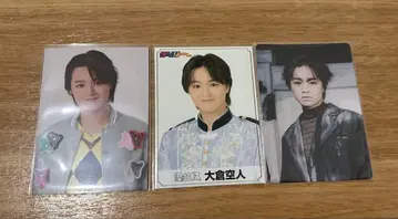 겐지부 오쿠라 타카토 트레이딩 카드 3장 세트