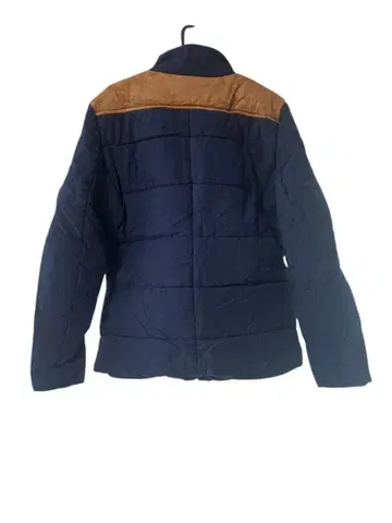 미사용 새상품 패딩 자켓 M 네이비 x 브라운